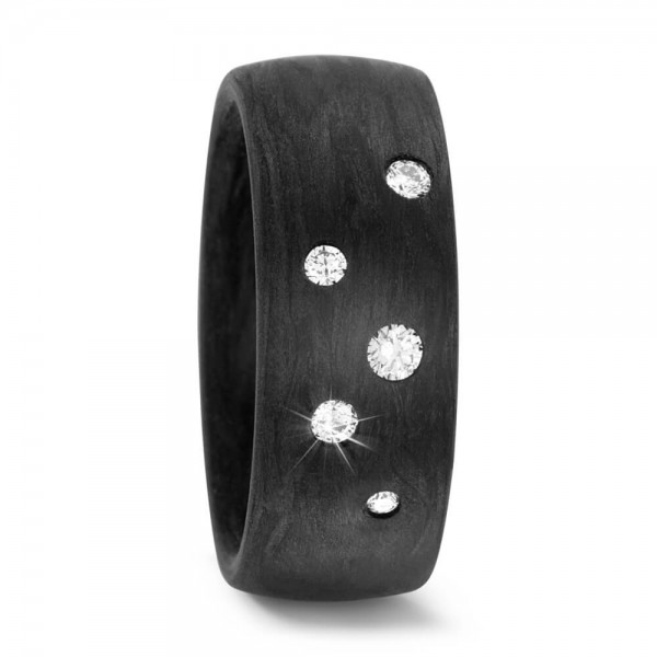 Carbon Diamant Ring