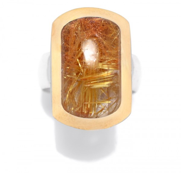 Rutilquarz Unikat Ring