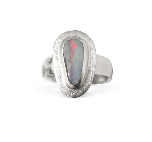 Boulder Opal Ring, Silber