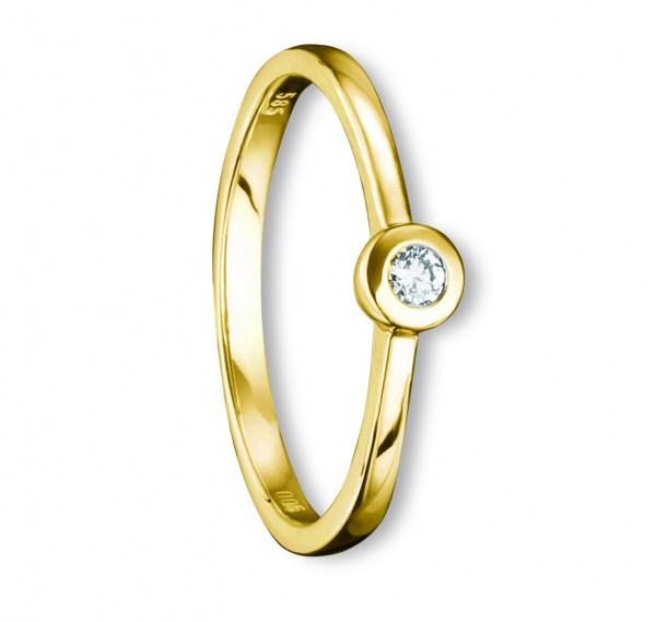 Gelbgold Ring 585/° Diamant