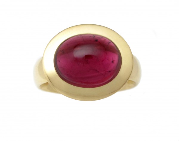 Rubellit Ring, 18 Karat Gold