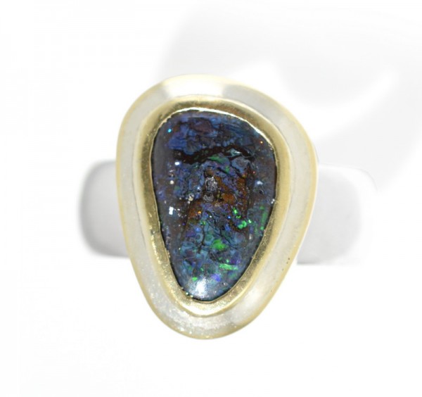 Opal Ring, Boulder Opal