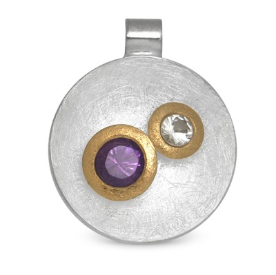 Anhänger Amethyst Bergkristall