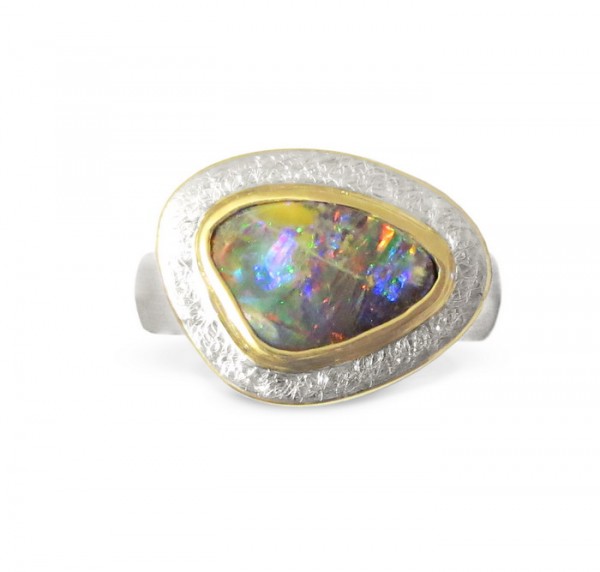 Boulder Opal Ring