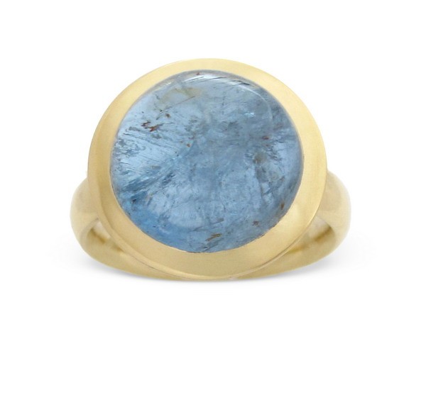 Aquamarine Ring 18 Karat Gold