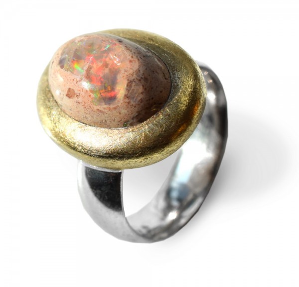 Feueropal Ring