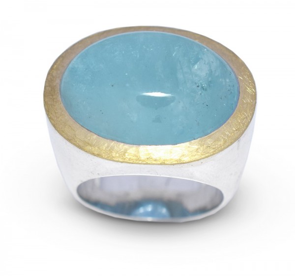 Aquamarin Unikat Ring