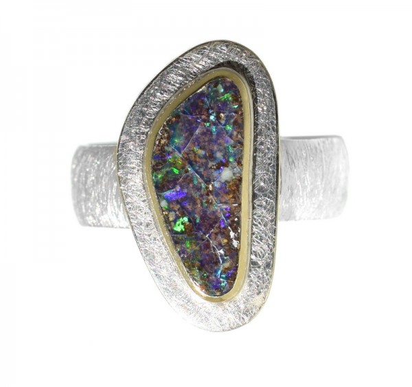 Opal Ring, Boulder Opal