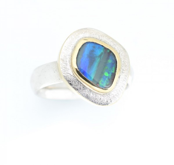 Opal Ring, Boulder Opal