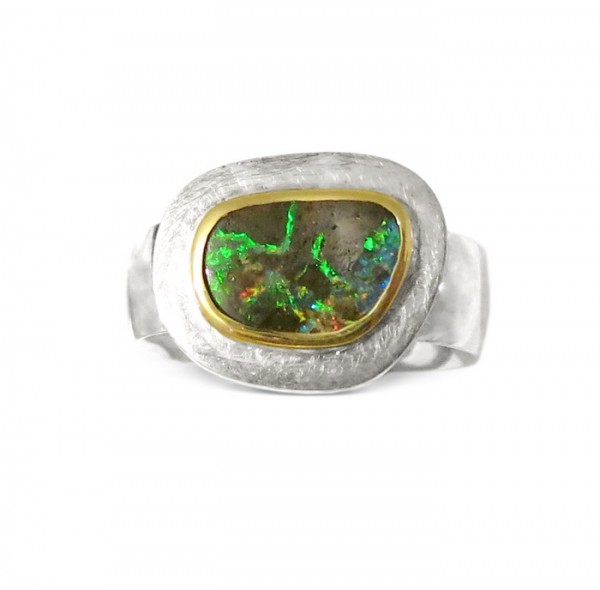 Boulder Opal Ring