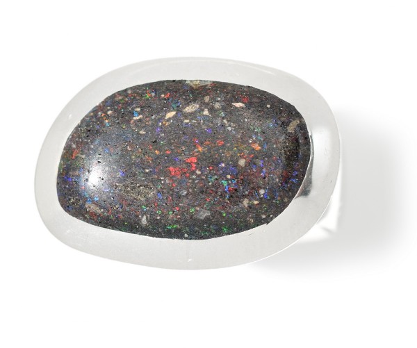 Silberring mit Honduras Opal