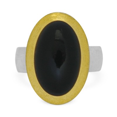 Onyx Ring, bicolor