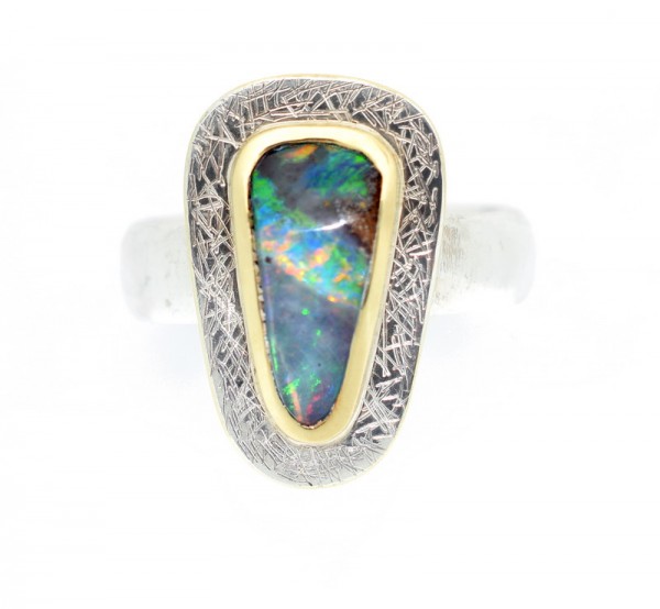 Opal Ring, Boulder Opal