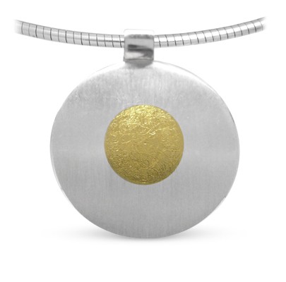 Bicolor Anhänger mit Gold