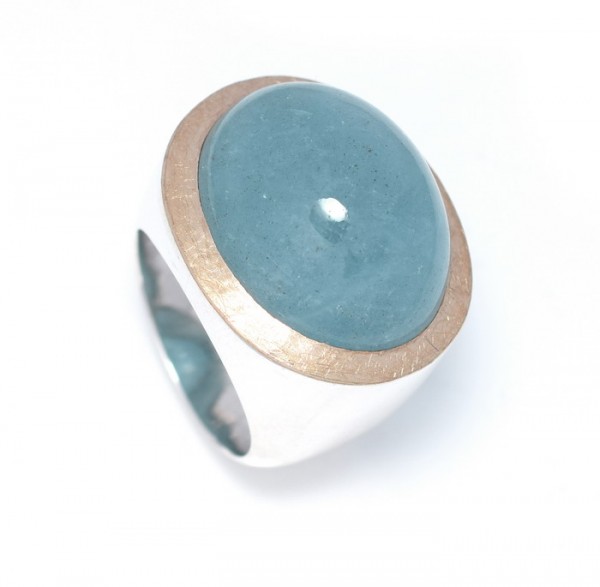 Aquamarin Unikat Ring