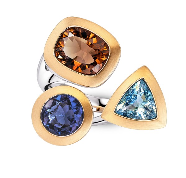 Turmalin & Iolith Ring